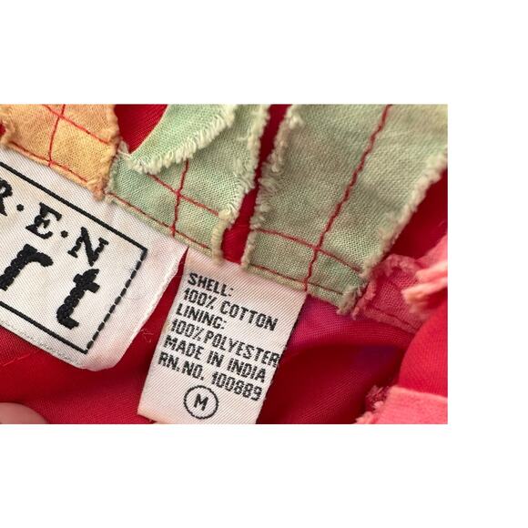 Keren Hart Vintage Medium Cotton Polyester Lined Button Front Jacket - Picture 4 of 8